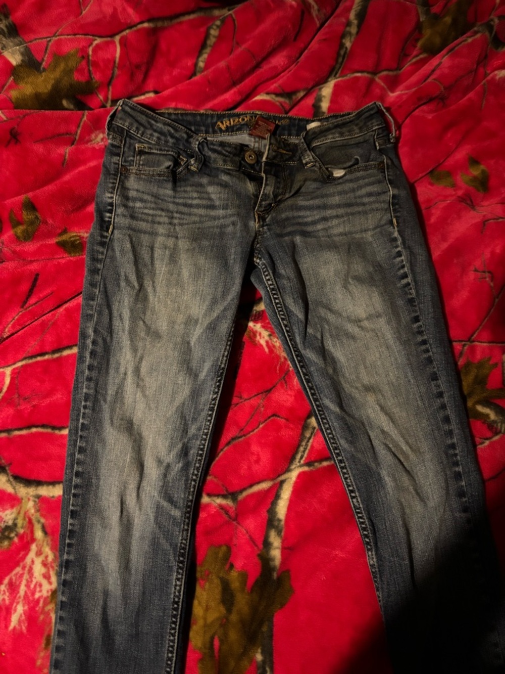 Arizona Jean Company Women's Skinny Jeans in Light Blue Wash